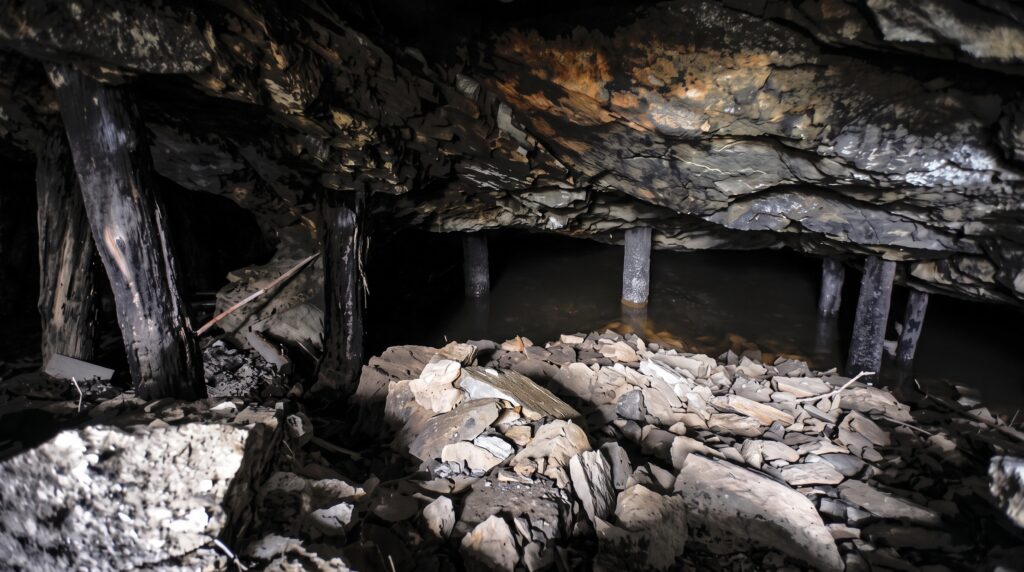 Interior of the Choate Mine today.
