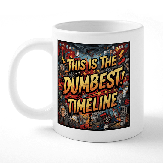 This Is The Dumbest Timeline mug