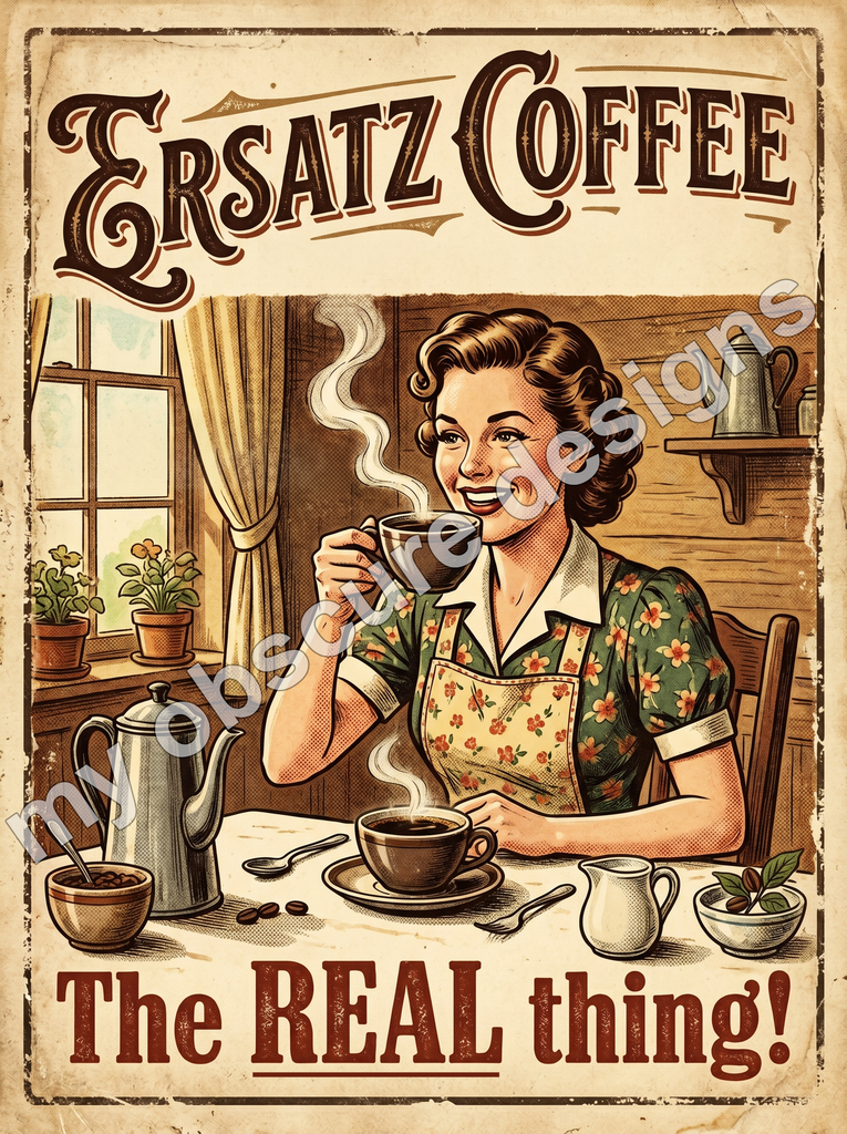 Ersatz Coffee, the Real Thing