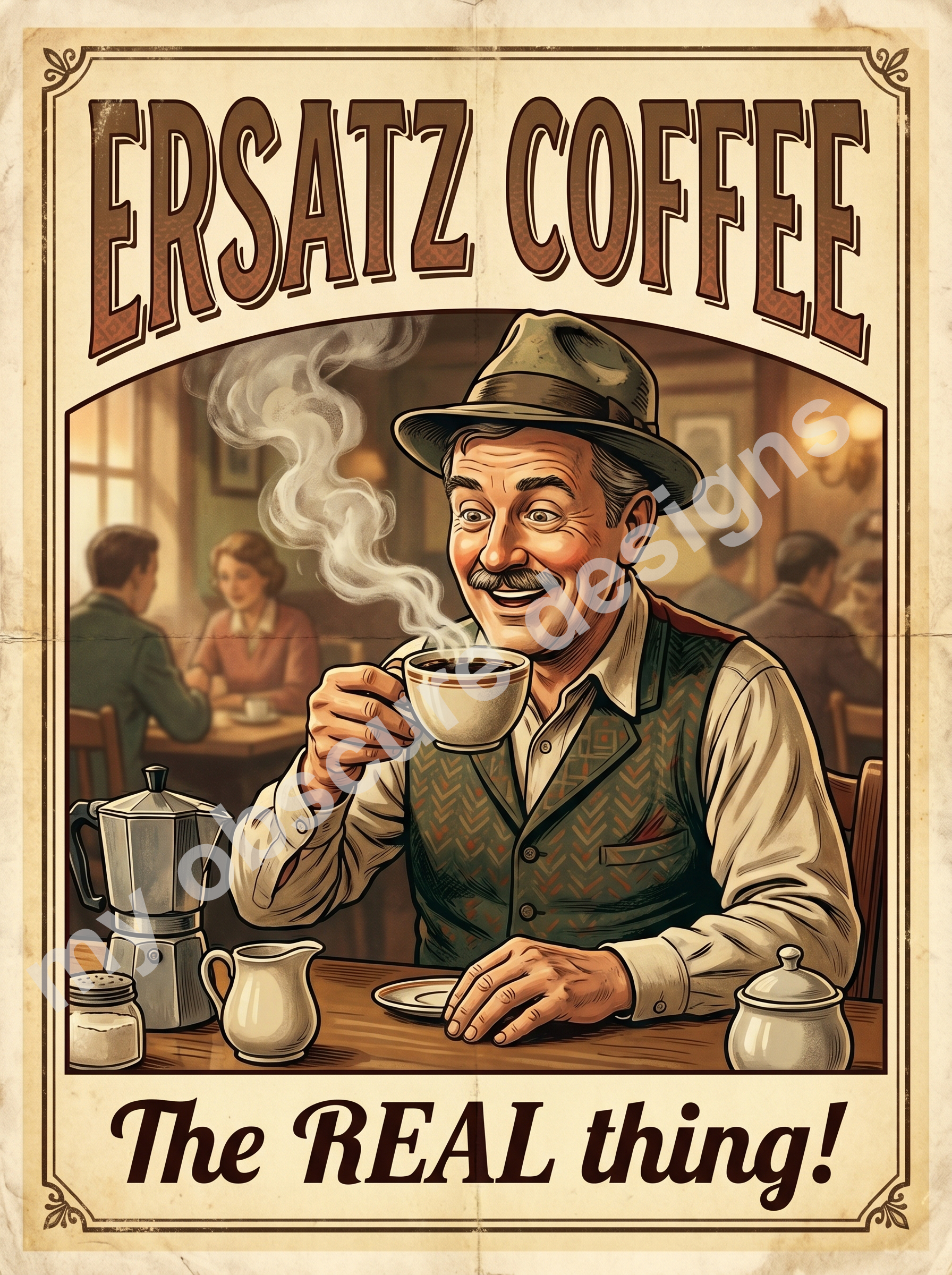 Ersatz Coffee, the Real Thing