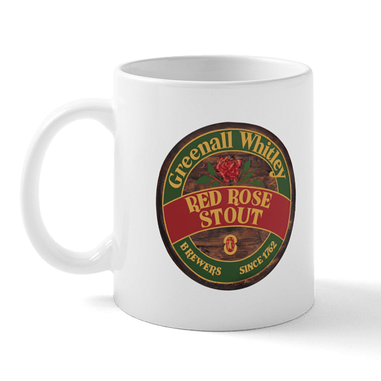 Greenall Whitley Red Rose Stout mug