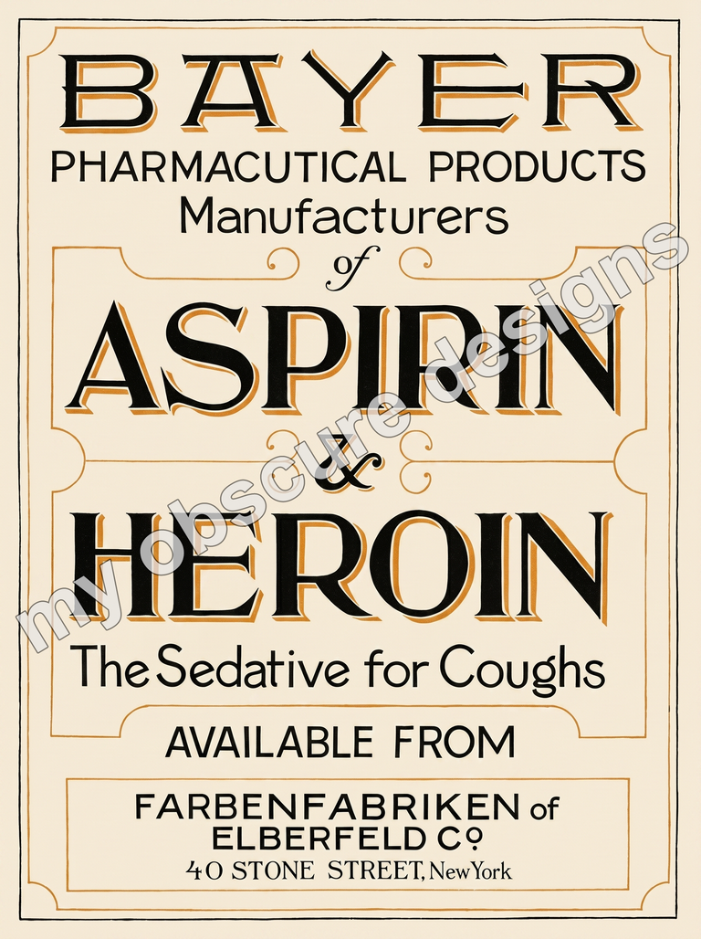 Bayer Aspirin and Heroin ad