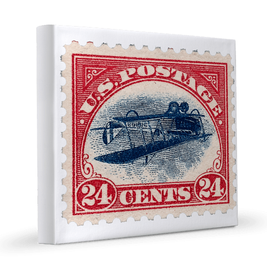 Inverted Jenny 12x12 canvas print