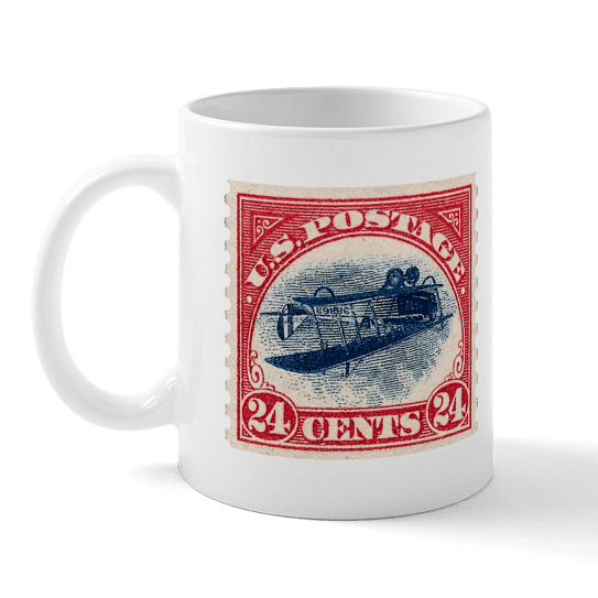 Inverted Jenny mug design