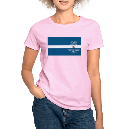 Vintage R rating t-shirt for women.