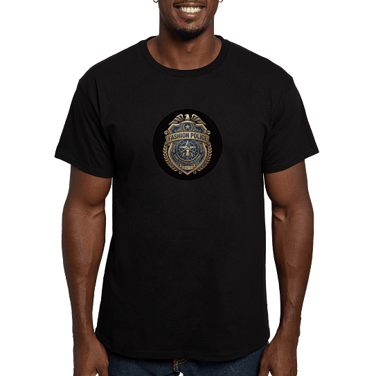 Fashion Police logo on a t-shirt