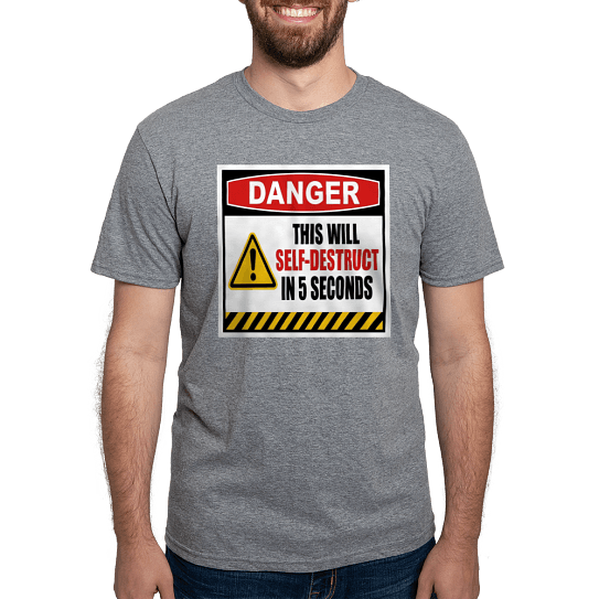 Danger Sign men's t-shirt