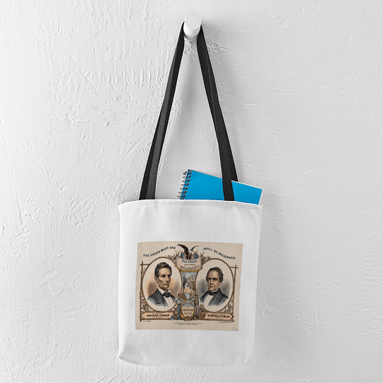 1860 presidential election poster small tote bag